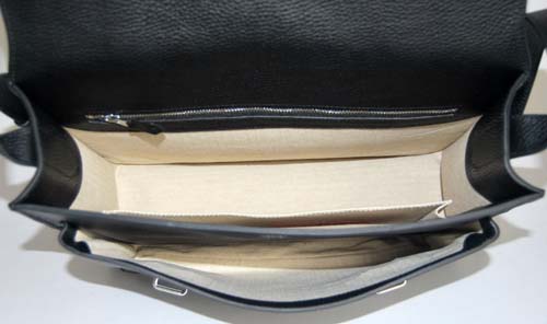 Hermes Steve Togo Leather Messenger Bag Black 92111 On Sale - Click Image to Close